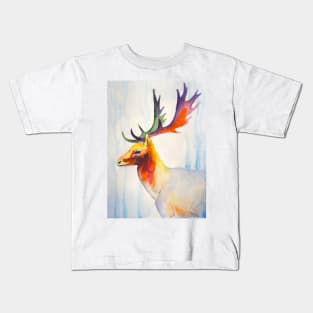 half-face deer Kids T-Shirt